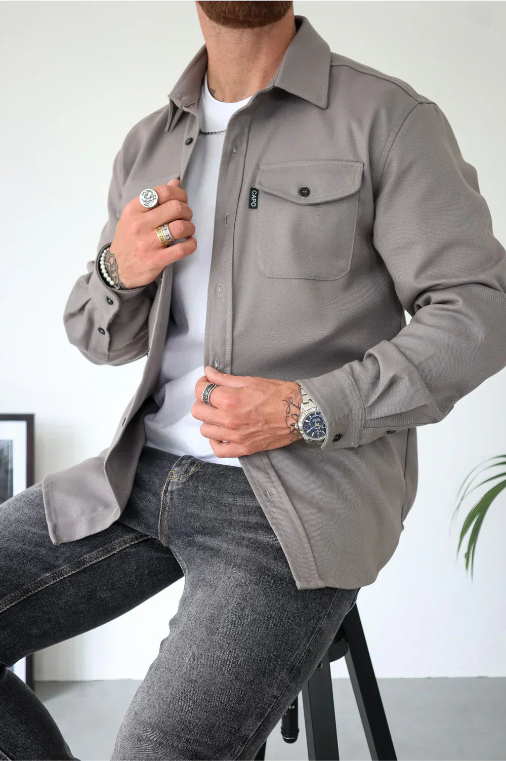 Button Down Men's Shirt l Mark