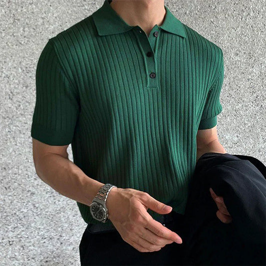 Collared Button Down Polo Shirt l Ronan