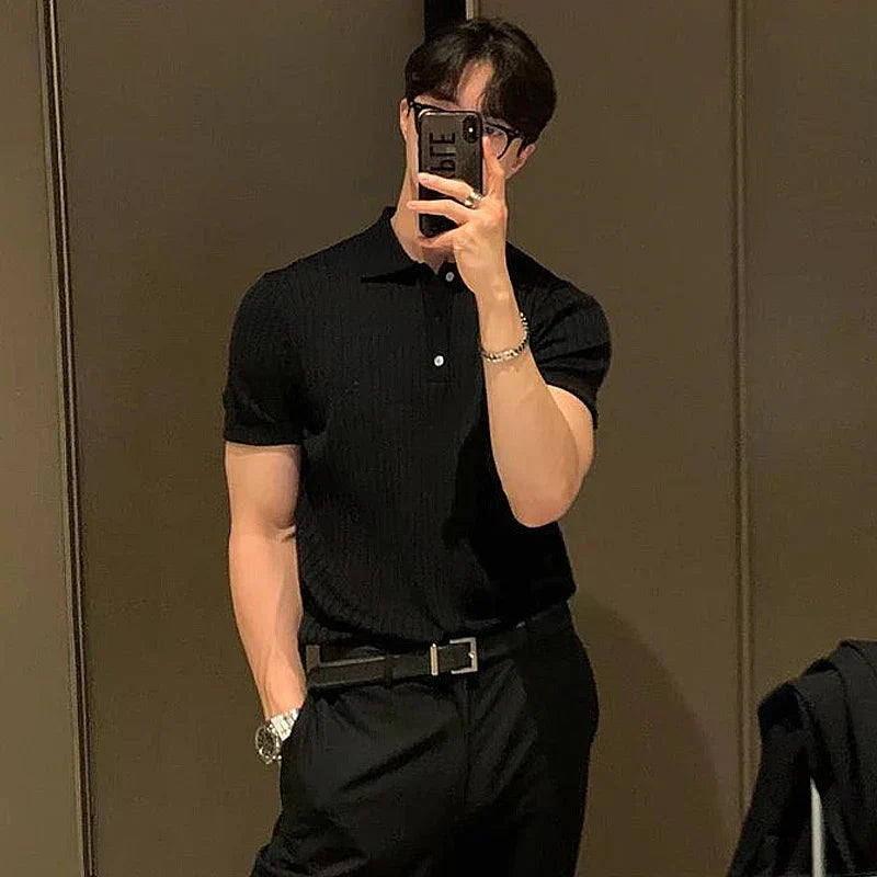 Collared Button Down Polo Shirt l Ronan
