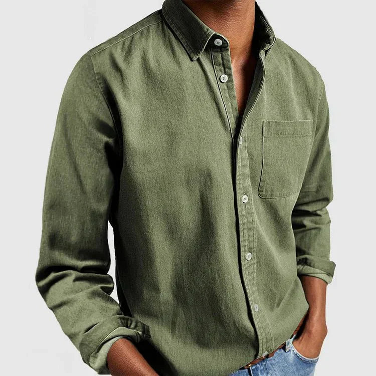 Men's Button Down Pure Cotton Shirt l Coltyn